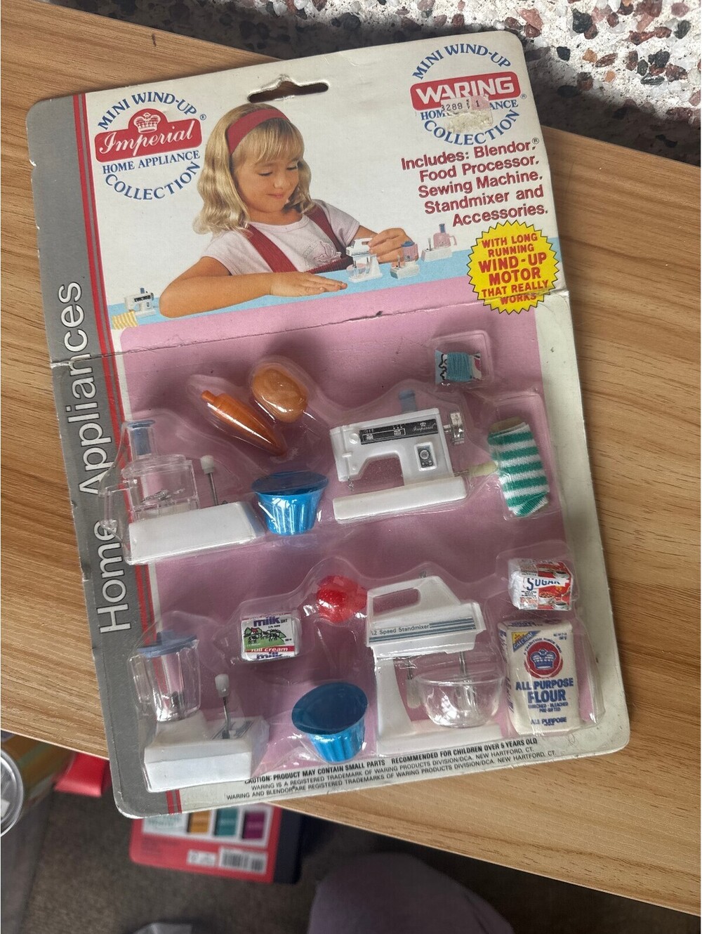 1988 Imperial Waring Mini Wind-Up Home Appliance Collection Blendor Mixer Sealed